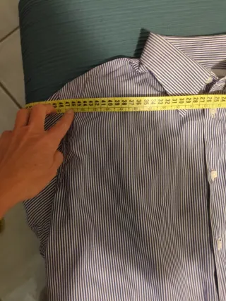 Camicia uomo Di Bartolomeo Napoli righe blu