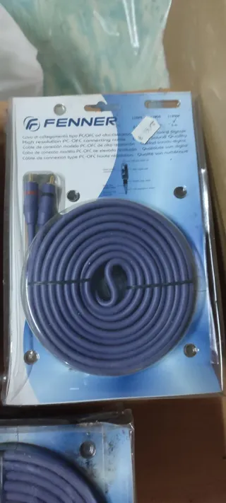Lote de 7 cables de Audio Fenner PC/OFC Alta Res