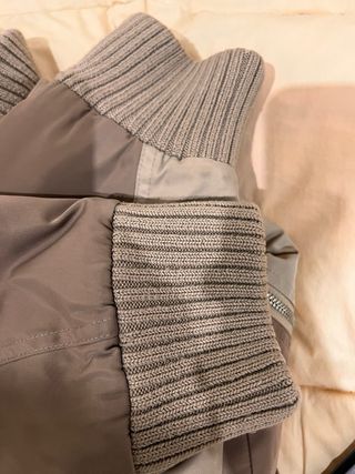 Chaqueta Bomber Vintage Marrón Beige