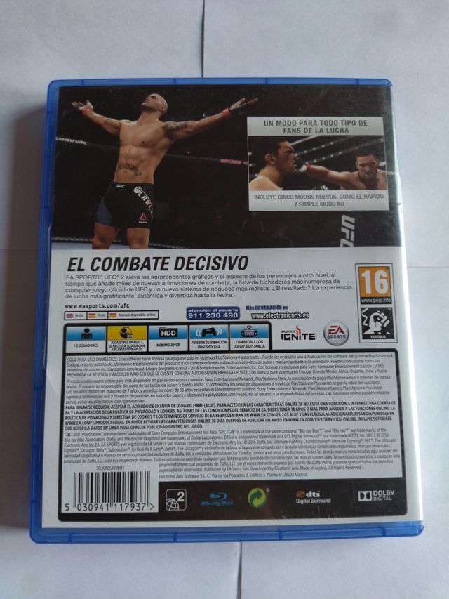 EA Sports UFC 2 PS4 (PlayStation 4)