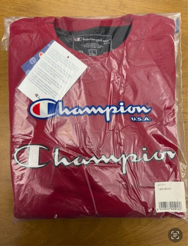 Sudadera Champion Roja Talla L