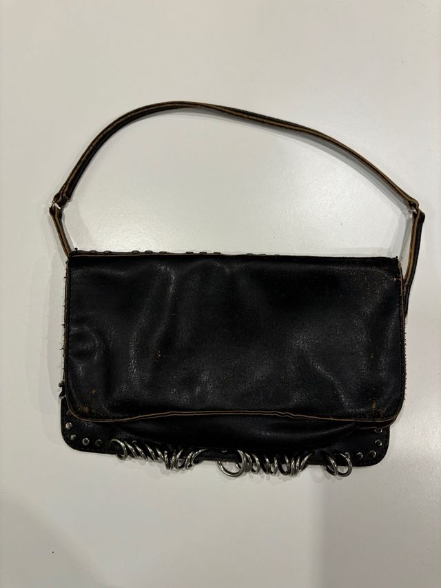 Bolso Mango Negro Y2K Tachuelas