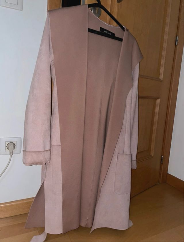 Casaco Zara Rosa Bege Tamanho Único