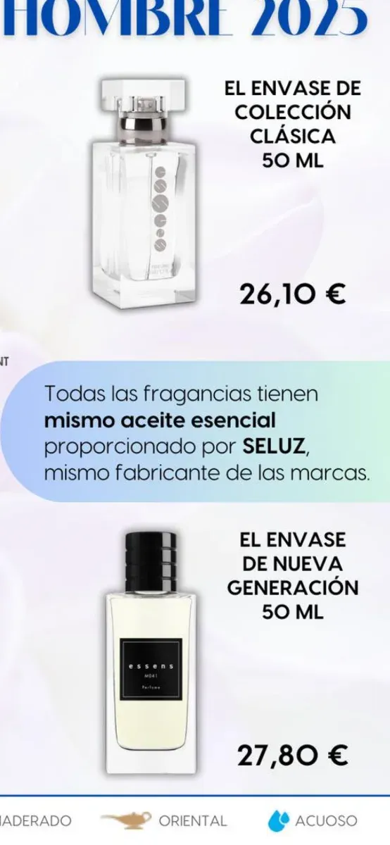 Perfumes 20% esencia