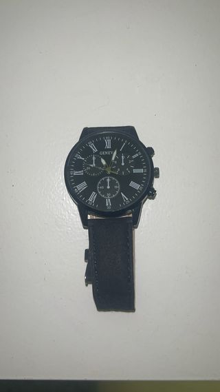 Reloj Geneva Negro Analógico