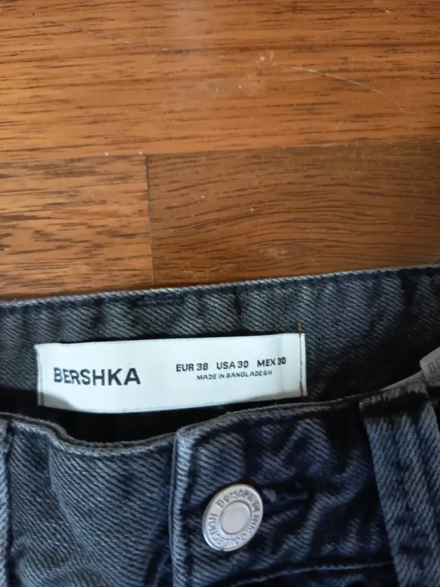 Pantalón Super Baggy Talla 38 Gris Oscuro