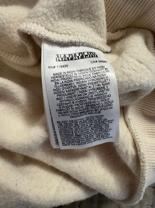 Felpa Napapijri con cappuccio beige