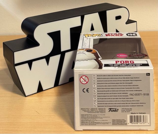 -OFERTA- Funko Pop Star Wars 198 - Porg (Flocked)