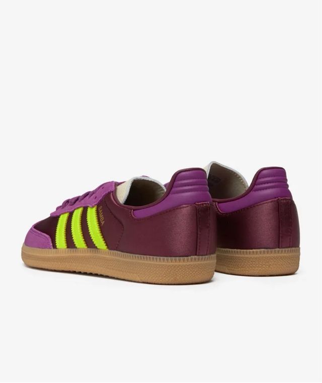 Adidas Samba Morado y Verde Neón