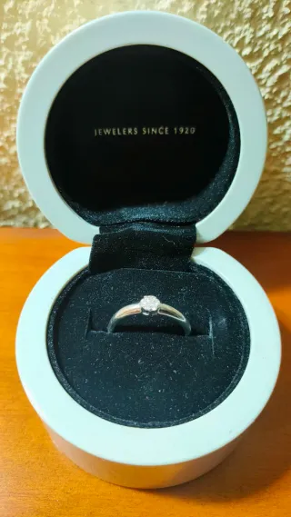 TOUS: Anillo Pedida Oro Blanco Diamantes