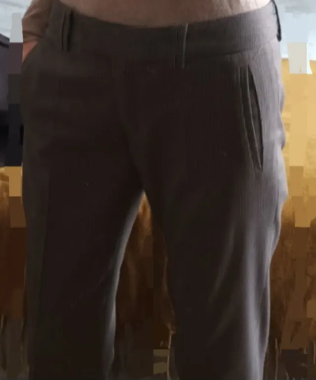 Pantalón pitillo pata gallo Zara gris