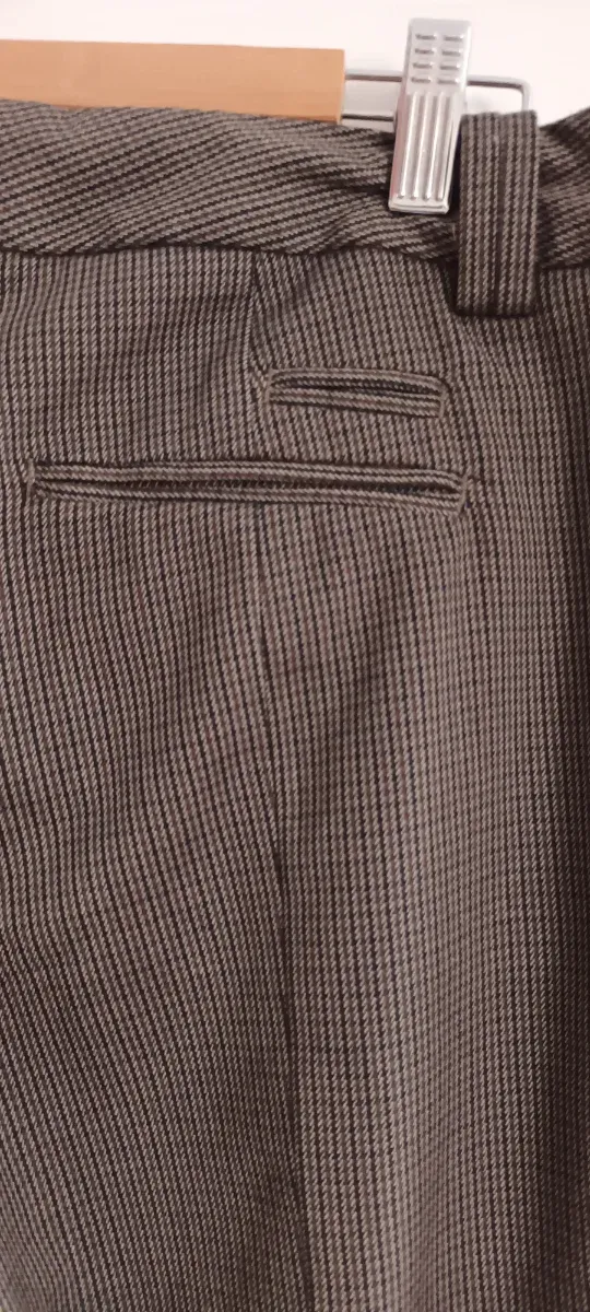 Pantalón pitillo pata gallo Zara gris