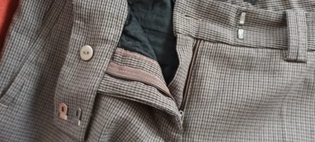 Pantalón pitillo pata gallo Zara gris