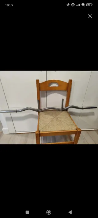 Barra Curl Z Cromada bíceps