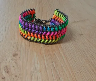 Pulsera cadena multicolor