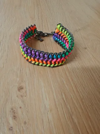 Pulsera cadena multicolor