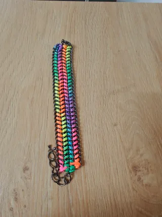 Pulsera cadena multicolor