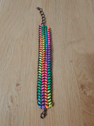 Pulsera cadena multicolor