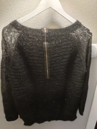 Jersey negro tejido fino