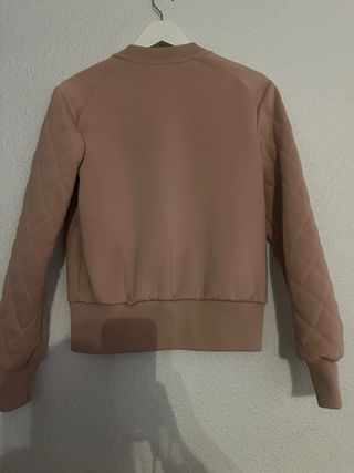 Chaqueta Bomber Rosa Bershka Talla S