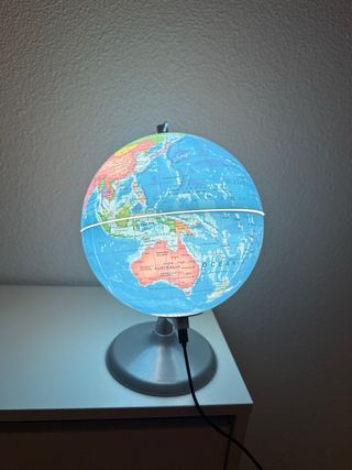 Lámpara Globo Terráqueo Iluminado