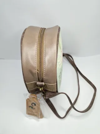 Bolso redondo estampado niña lluvia