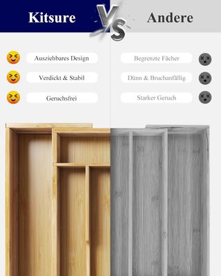 Bandeja cubertería Kitsure 8 compartimentos