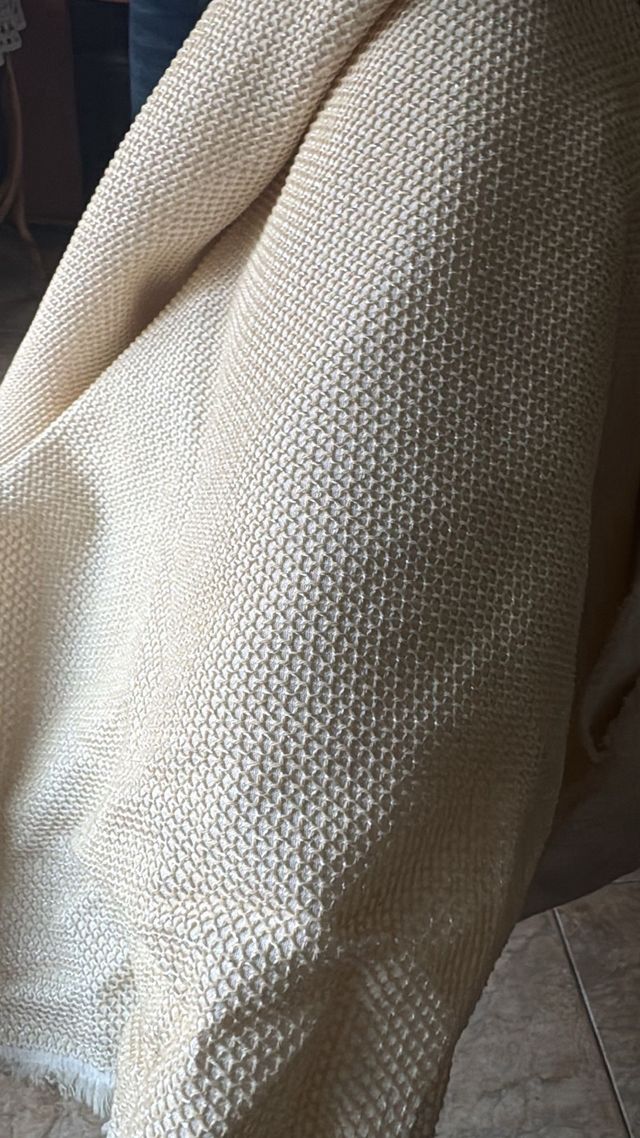 Tela para corpiño blanco roto