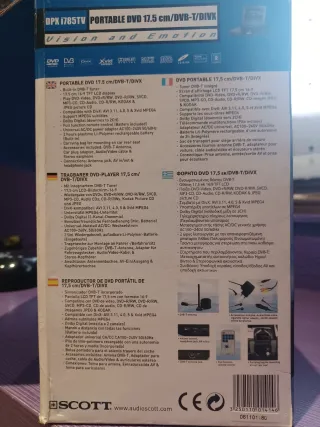DVD Portátil SCOTT 17,5 cm DVB-T/DivX