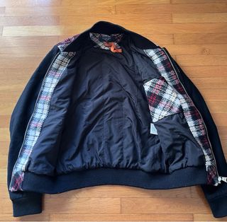 Giacca uomo fantasia tartan maniche nere