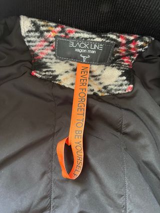 Giacca uomo fantasia tartan maniche nere