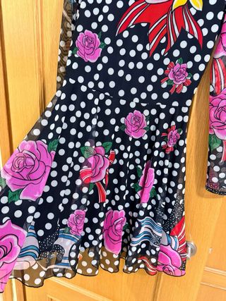 Vestido Desigual María Escote Flores