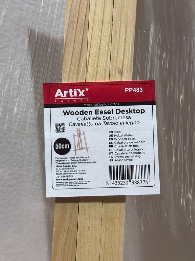 Cavalete de madeira Artix 50 cm - Novo