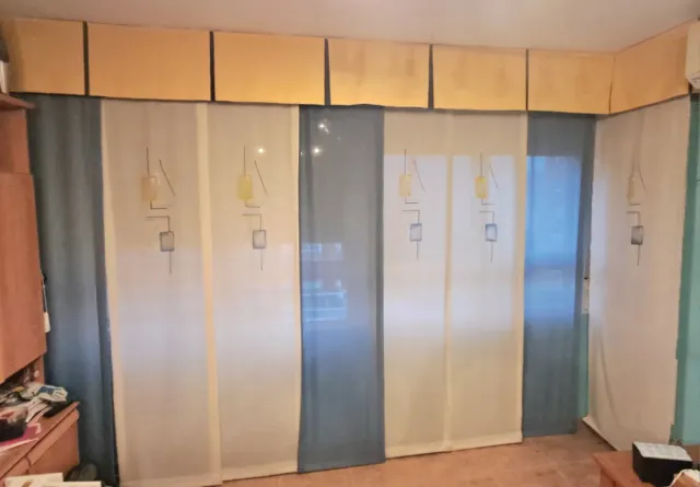 Cortinas de panel de tela