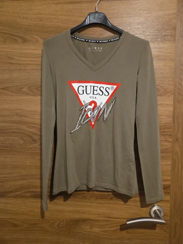 Camiseta Guess Manga Larga Verde Oliva