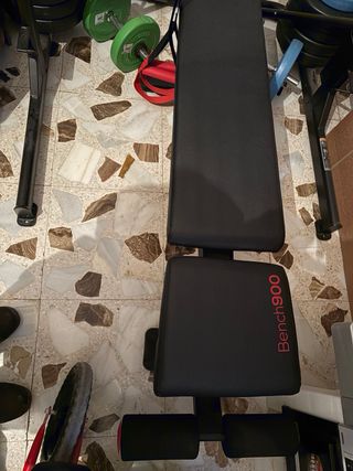 Rack + Banco Reclinable + Discos 110kg + TRX