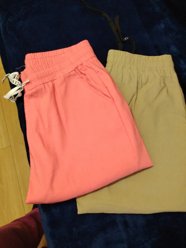 2 Pantalones Mujer Goma Elástica