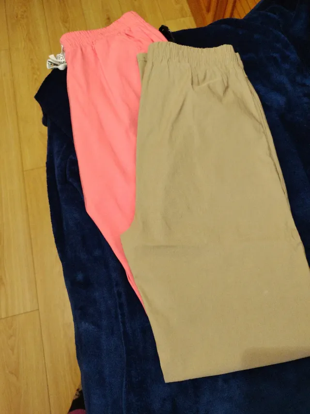 2 Pantalones Mujer Goma Elástica