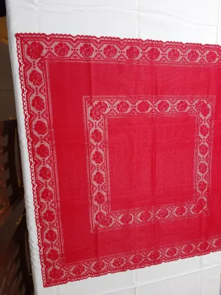 Completo natalizio rosso in tessuto