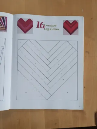Libro de Patchwork de la tecnica  Log Cabin
