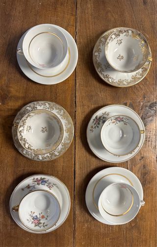 6 Tazas de Café de Porcelana limoges