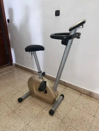 Bicicleta Estática Dorada