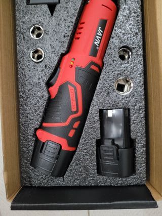 CARRACA ELECTRICA TRINQUETE INALÁMBRICO ROJO _