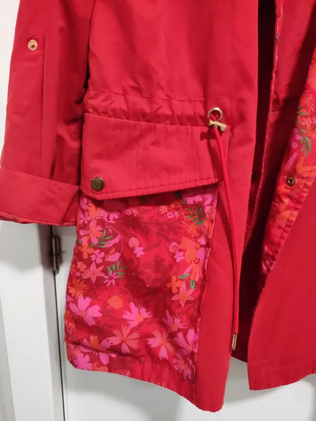 Abrigo Desigual ligero estampado floral talla 44