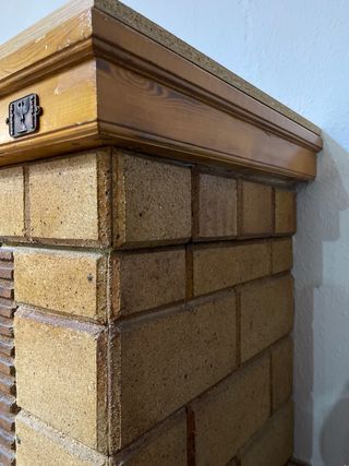 Chimenea de piedra rústica