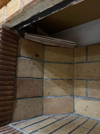 Chimenea de piedra rústica