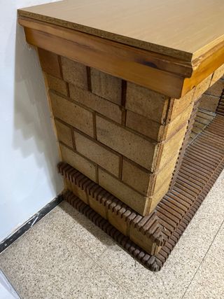 Chimenea de piedra rústica