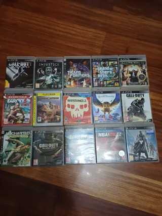 Lote 15 Juegos PS3 (Call of Duty, GTA V, Uncharted