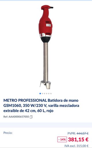Batidora Profesional Metro GSM1060 Azul