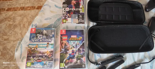 Nintendo Switch c/ 7 Jogos e Acessórios